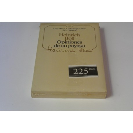 OPINIONES DE UN PAYASO. Nº 42 COLECCIÓN SEIX BARRAL