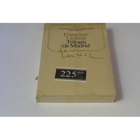TRILOGÍA DE MADRID. Nº 46 COLECCIÓN SEIX BARRAL