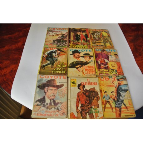 LOTE DE 14 NOVELAS DEL OESTE DE LOS AÑOS 60. EL COYOTE, EL SALVAJE OESTE Y ESTEFANÍA
