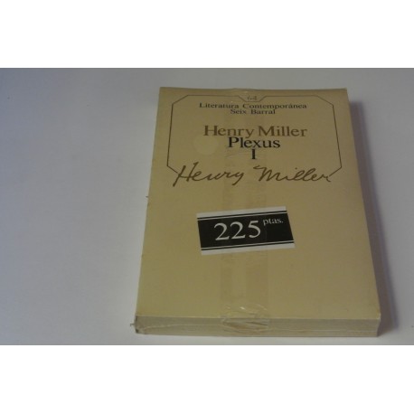 PLEXUS I Y II. Nº 64 Y 65 SEIX BARRAL