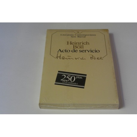ACTO DE SERVICIO. Nº 74 COLECCIÓN SEIX BARRAL