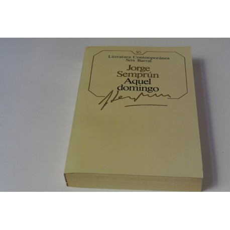 AQUEL DOMINGO. Nº 95 COLECCIÓN SEIX BARRAL