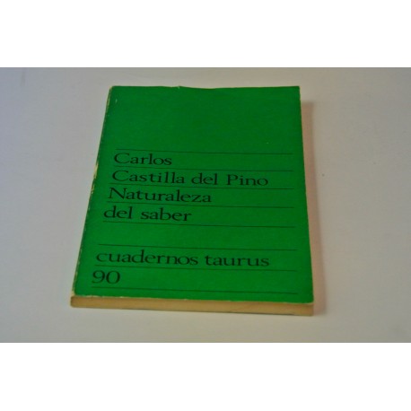 NATURALEZA DEL SABER