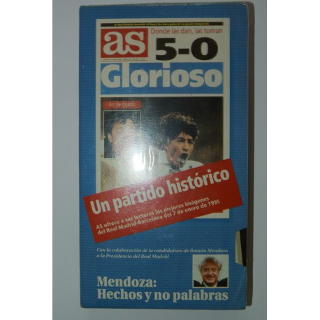 5-0 GLORIOSO. UN PARTIDO HISTÓRICO. VIDEO VHS DE AS