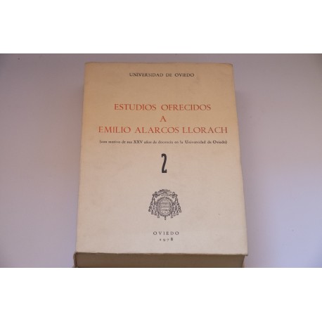 ESTUDIOS OFRECIDOS A EMILIO ALARCOS LLORACH