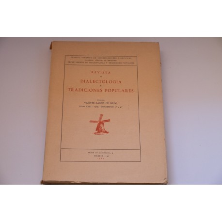 REVISTA DE DIALECTOLOGIA Y TRADICIONES POPULARES