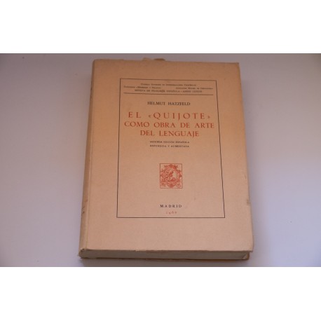 EL QUIJOTE COMO OBRA DE ARTE DEL LENGUAJE