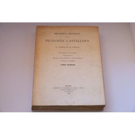 BIBLIOTECA DE LA FILOLOGIA CASTELLANA