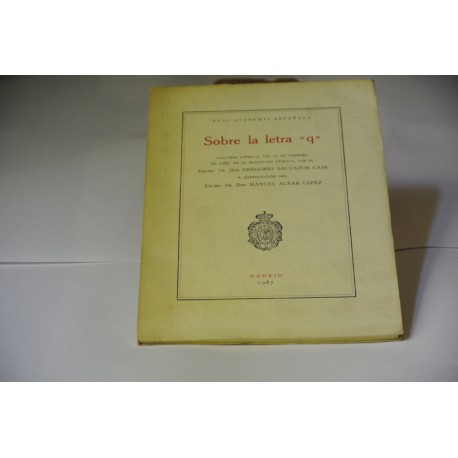 SOBRE LA LETRA " Q"