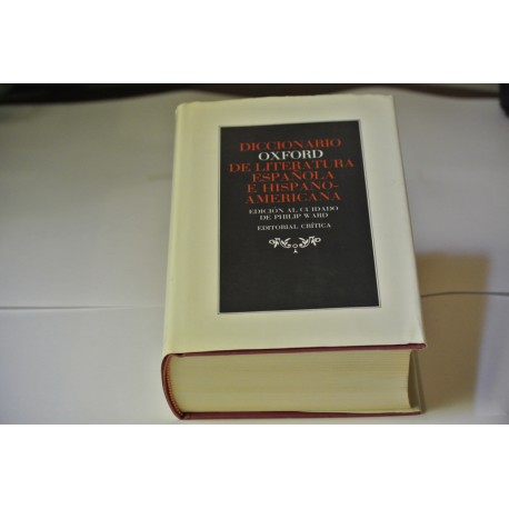 DICCIONARIO OXFORD DE LITERATURA ESPAÑOLA E HISPANOAMERICANA