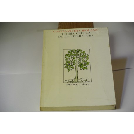 TEORÍA CRÍTICA DE LA LITERATURA