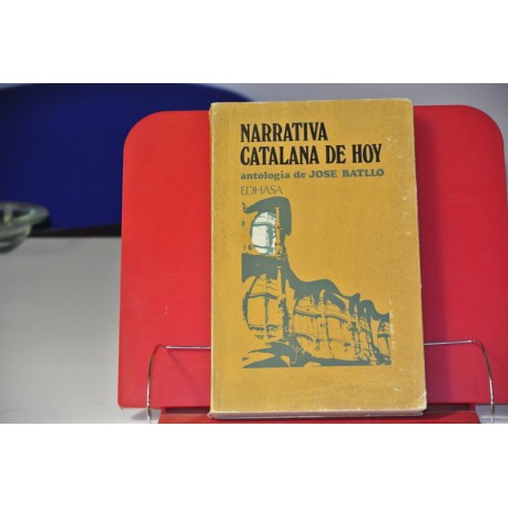 NARRATIVA CATALANA DE HOY