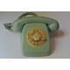 TELÉFONO DE SOBREMESA AZUL CLARO. VINTAGE
