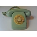 TELÉFONO DE SOBREMESA AZUL CLARO. VINTAGE