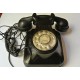 TELÉFONO ANTIGUO BAQUELITA DE PARED EN NEGRO, VINTAGE